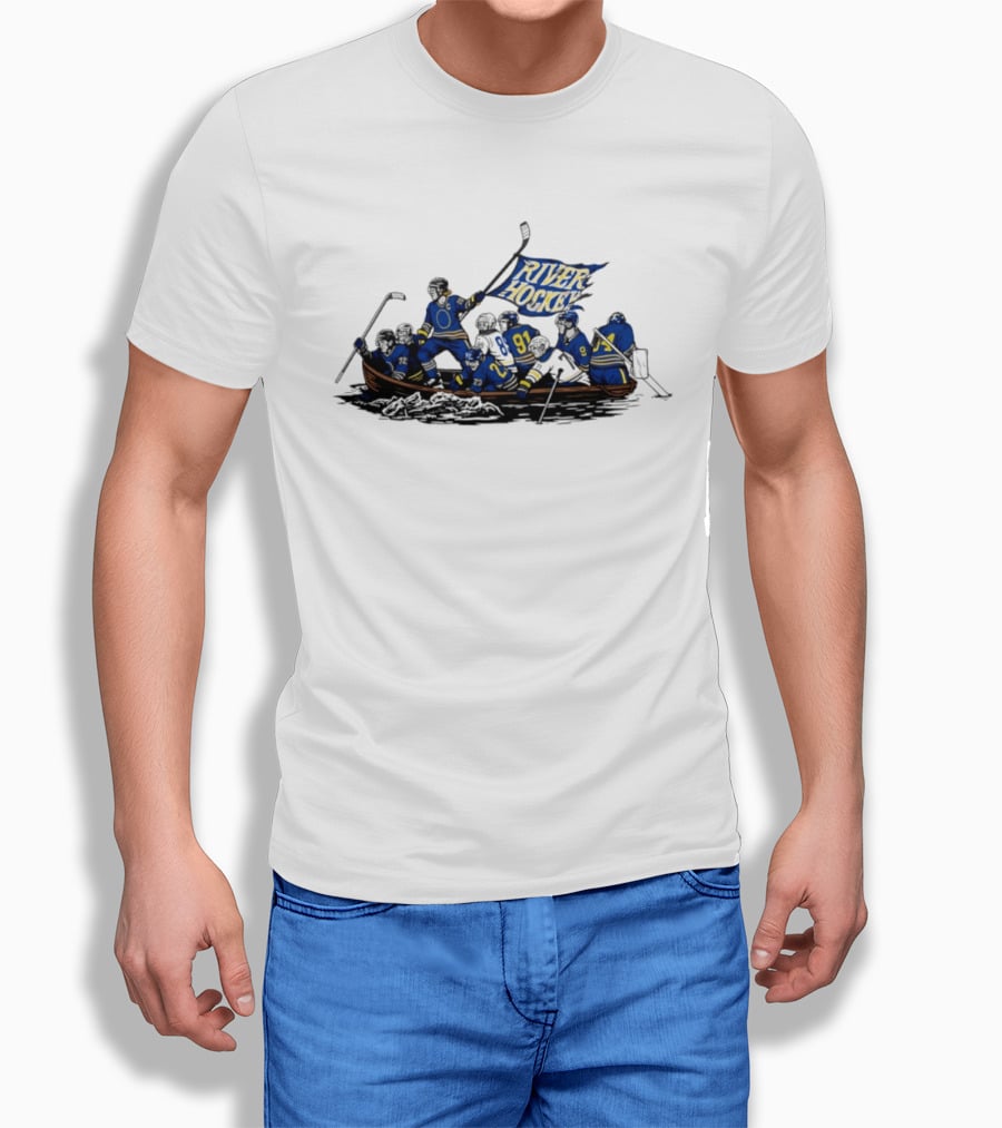 Crossing The Niagara River Hockey Buffalo Sabres USA 250th Anniversary T-Shirt