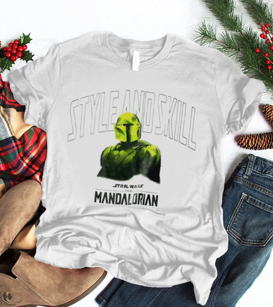 Star Wars The Mandalorian Style And Skill T-Shirt