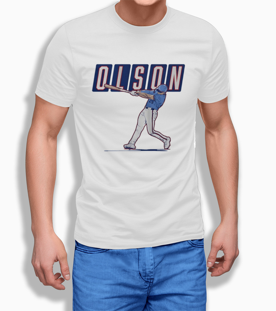 Olson 28 ATL Slugger Swing For Atlanta Braves Baseball Fans T-Shirt