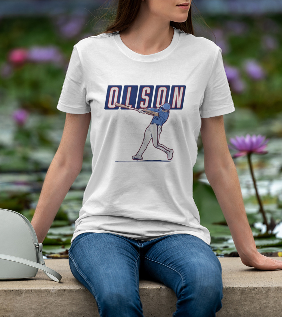 Olson 28 ATL Slugger Swing For Atlanta Braves Baseball Fans T-Shirt