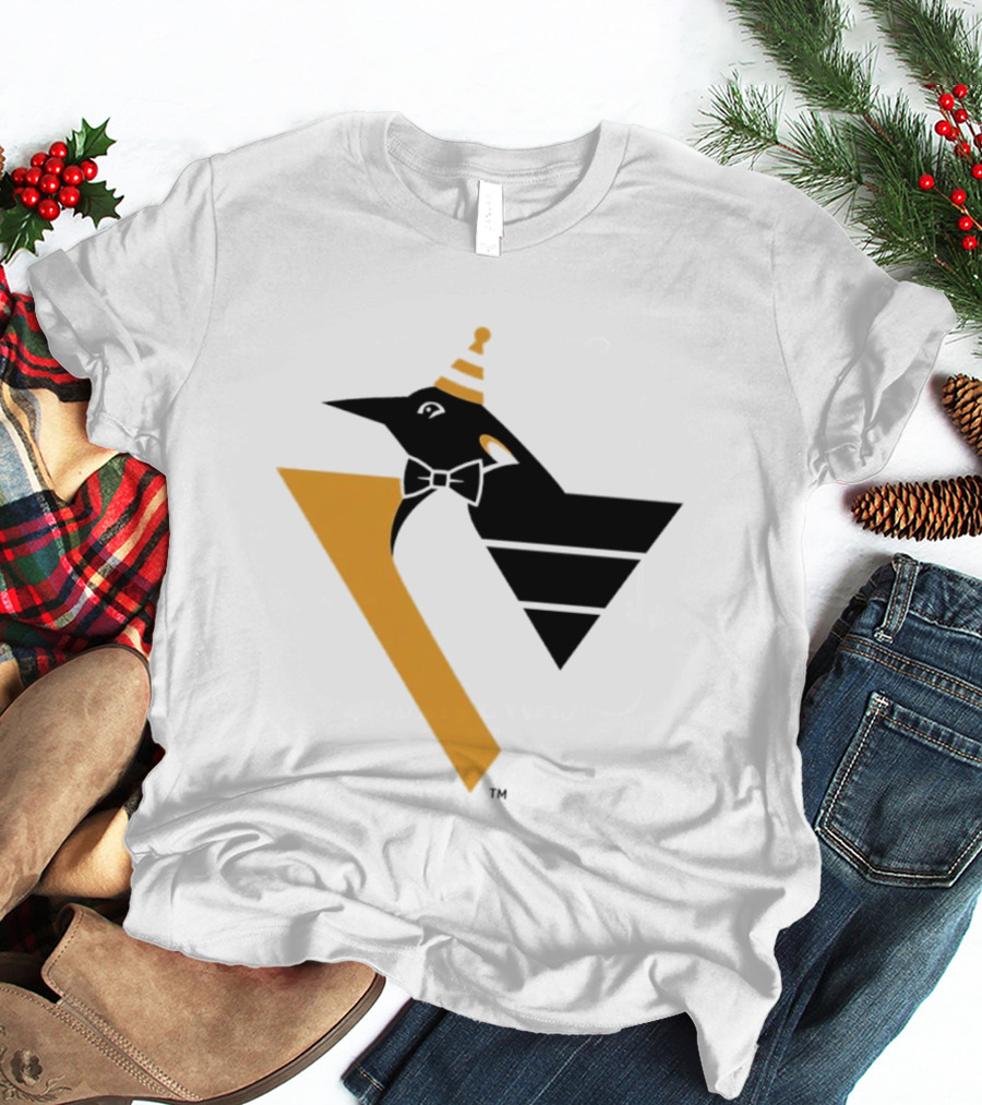 Pittsburgh Penguins Happy Birthday RoboPenguin NHL Party T-Shirt