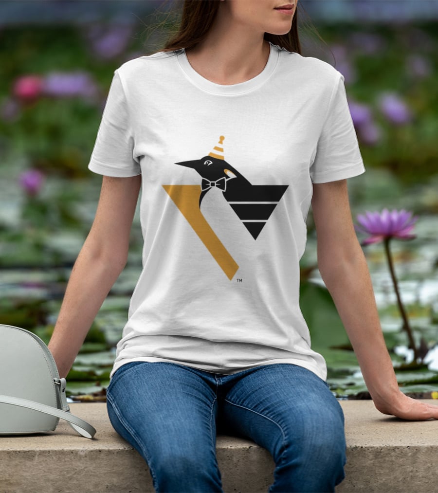 Pittsburgh Penguins Happy Birthday RoboPenguin NHL Party T-Shirt