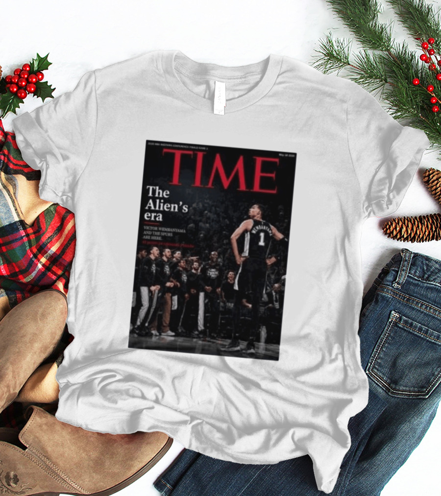 Victor Wembanyama The Alien's Era Time Spurs T-Shirt