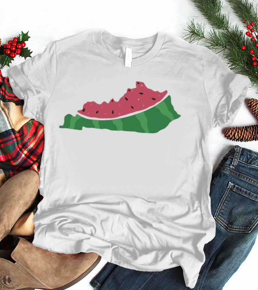 Watermelon Kentucky Shaped Slice T-Shirt