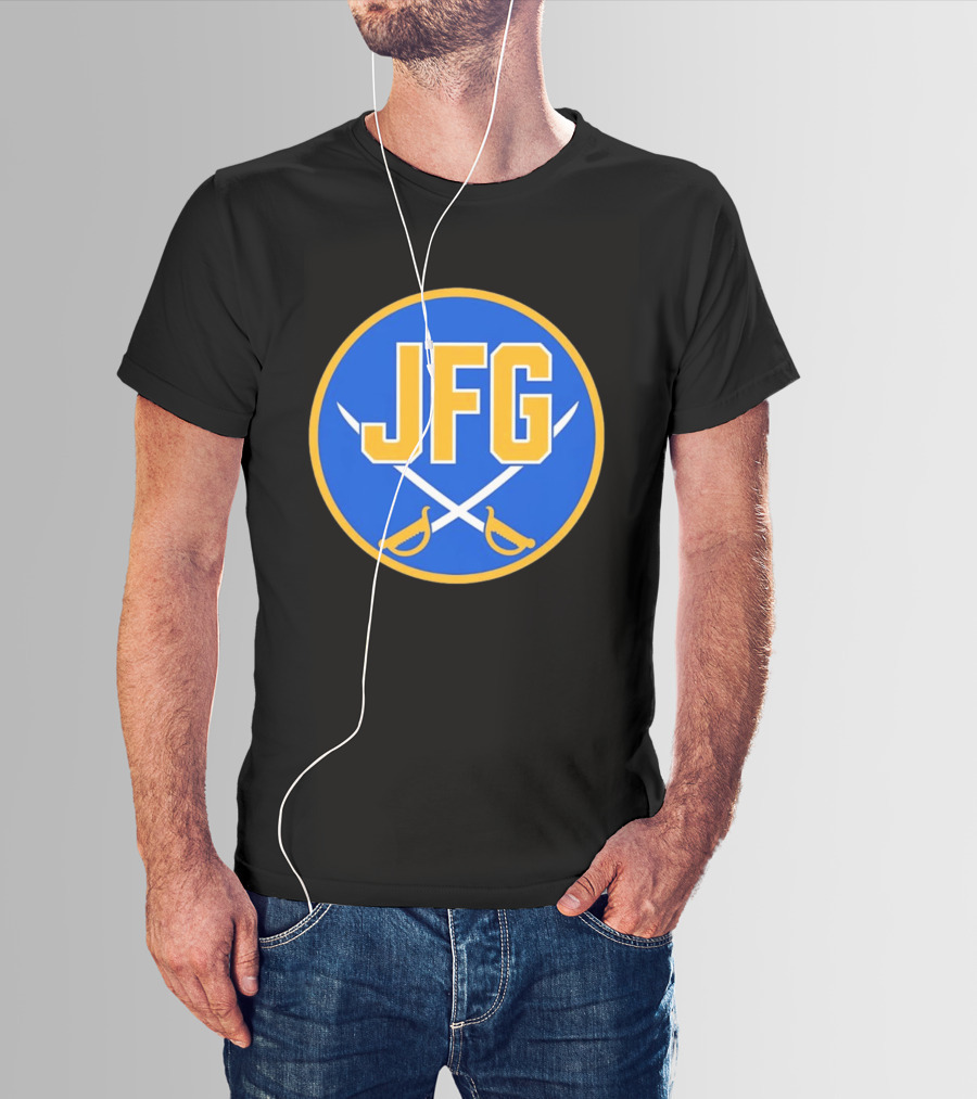 Buffalo Sabres JFG River Hockey Academy Circular Badge Swords T-Shirt