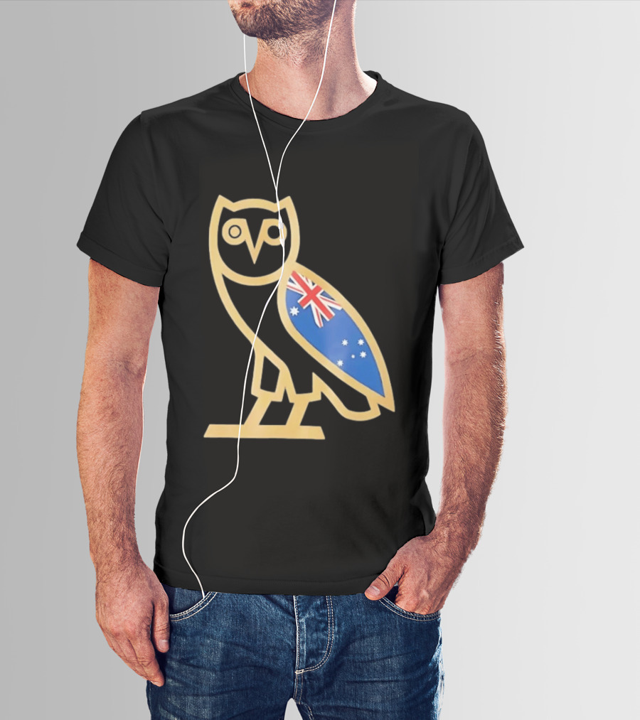 OVO Owl With Australia Flag T-Shirt