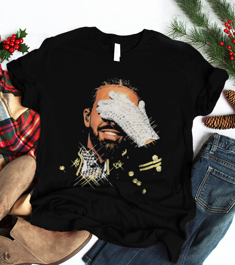 Drake Iceman Pay Tribute To Michael Jackson Glitter Glove Iconic Gesture T-Shirt