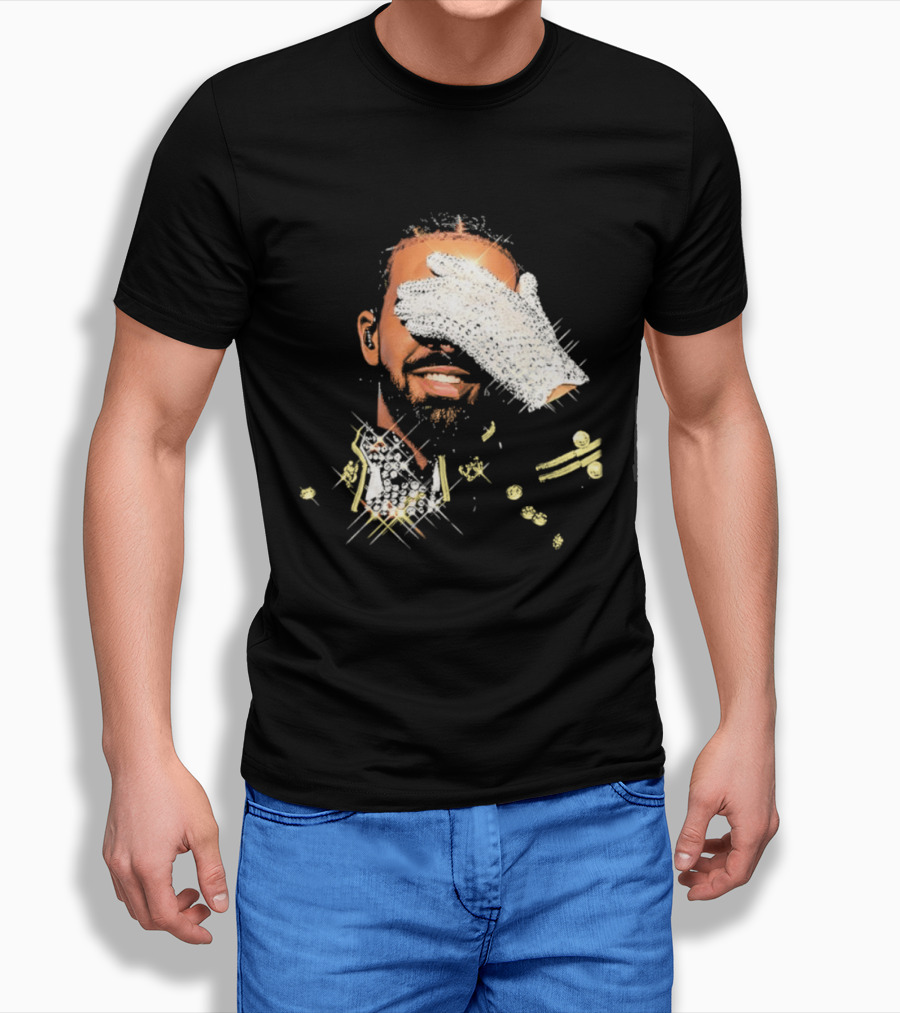 Drake Iceman Pay Tribute To Michael Jackson Glitter Glove Iconic Gesture T-Shirt