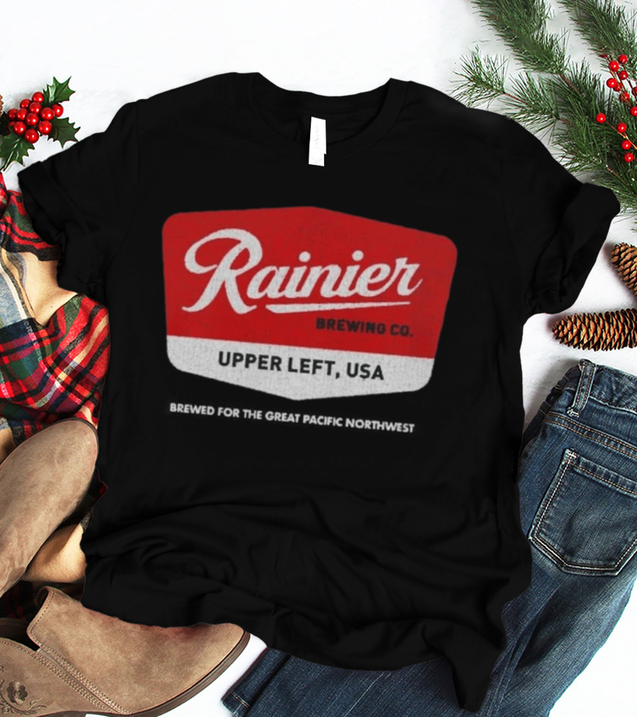 Rainier Brewing Co Upper Left USA Pacific Northwest T-Shirt