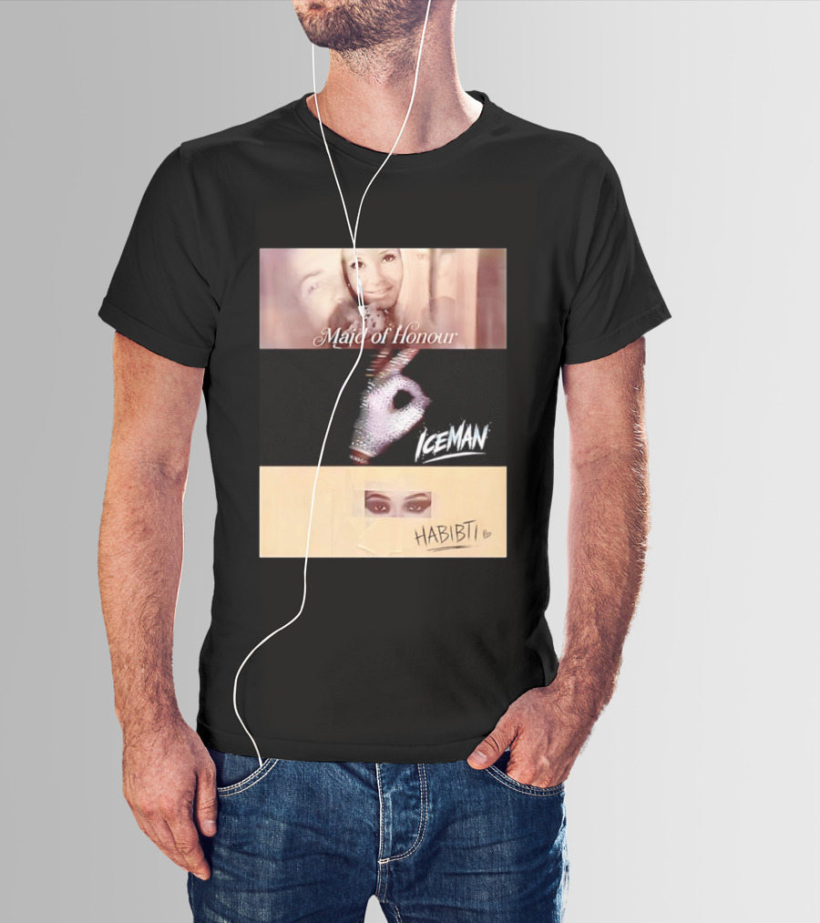 Maid Of Honour Iceman Habibti Mashup With Glove And Portraits T-Shirt