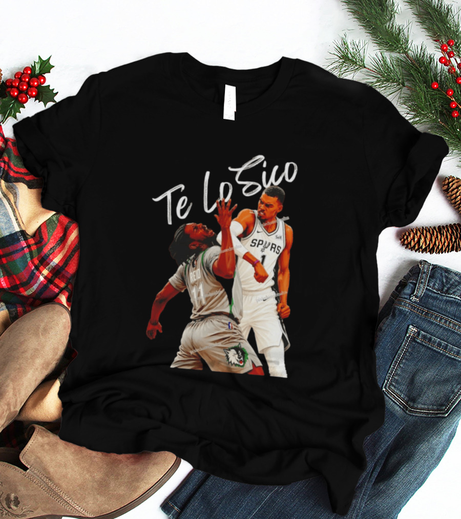 San Antonio Spurs Basketball Te Lo Sico Wemby Elbow Reid T-Shirt
