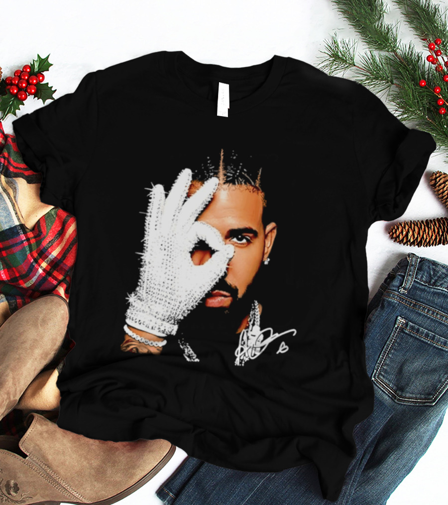 The Iceman Drake Rhinestone Glove T-Shirt