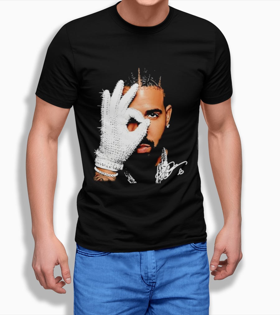 The Iceman Drake Rhinestone Glove T-Shirt