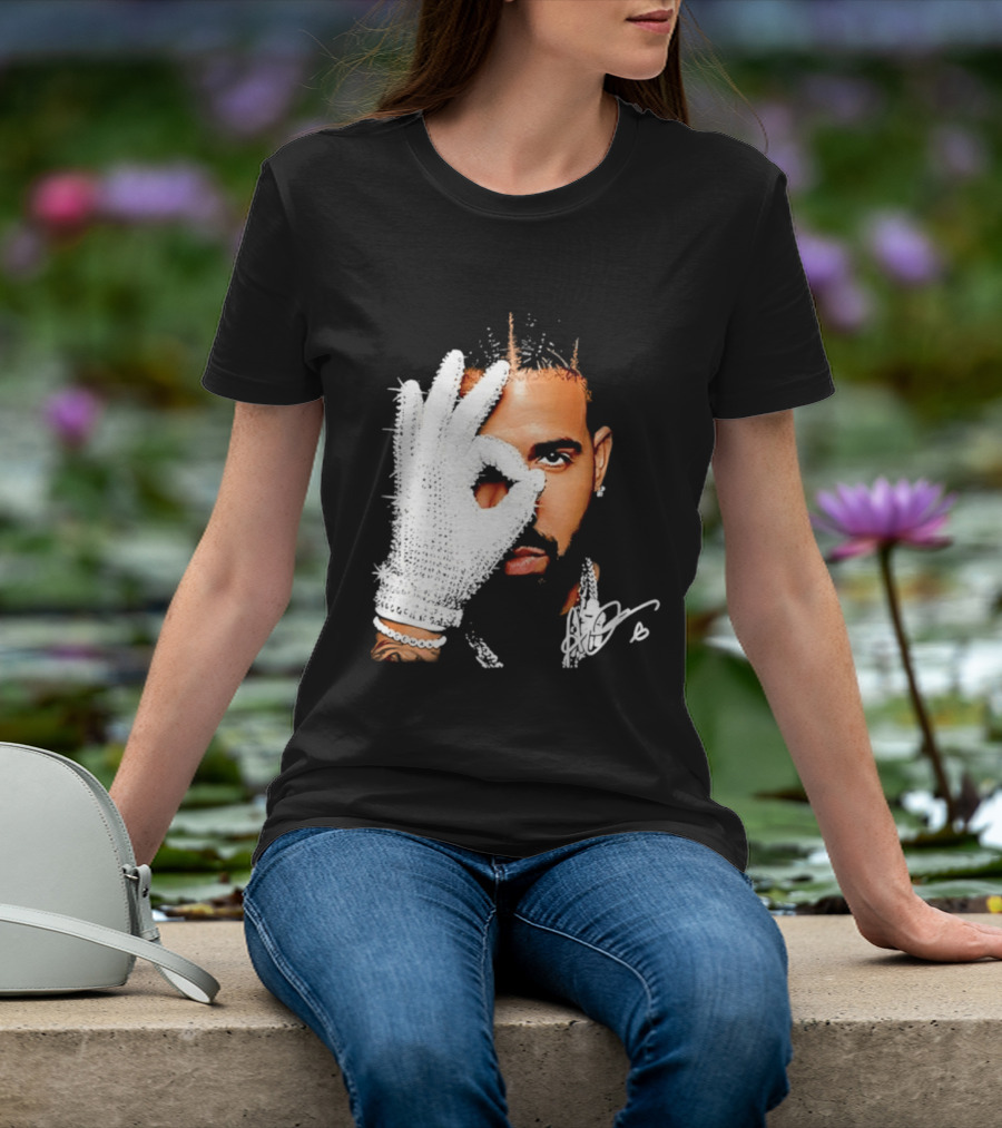 The Iceman Drake Rhinestone Glove T-Shirt