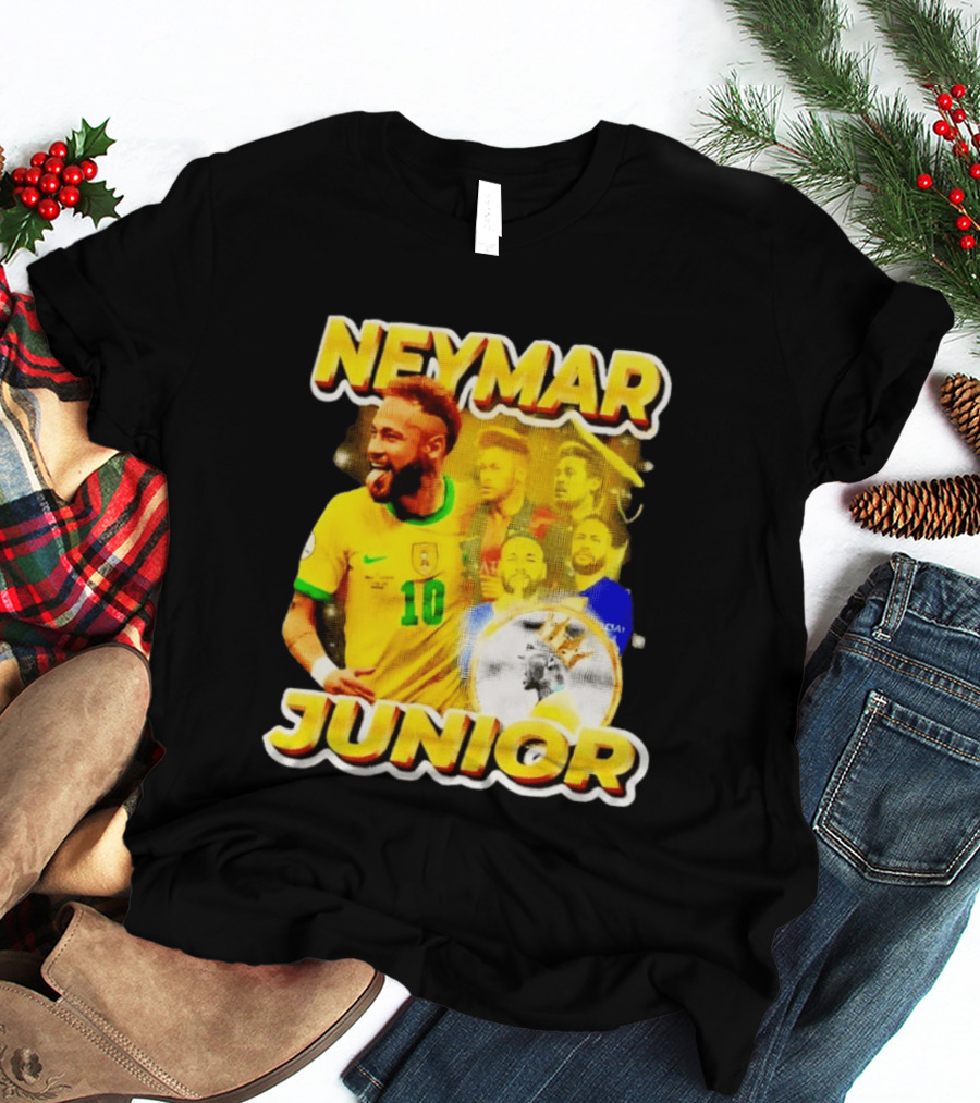 Neymar Junior Brasil National Football Team 10 Celebration Soccer Star T-Shirt