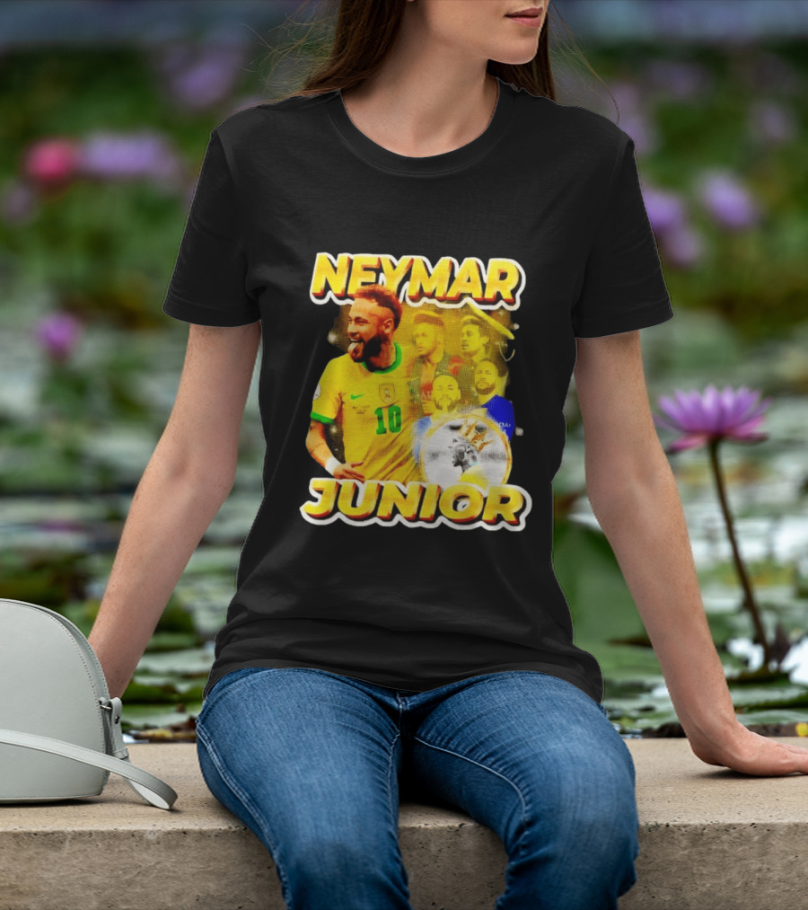 Neymar Junior Brasil National Football Team 10 Celebration Soccer Star T-Shirt