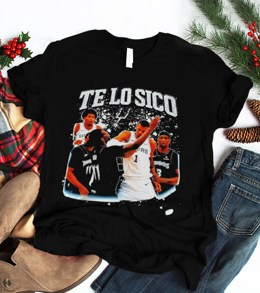 San Antonio Spurs Te Lo Sico Basketball Victor Wembanyama Naz Reid T-Shirt