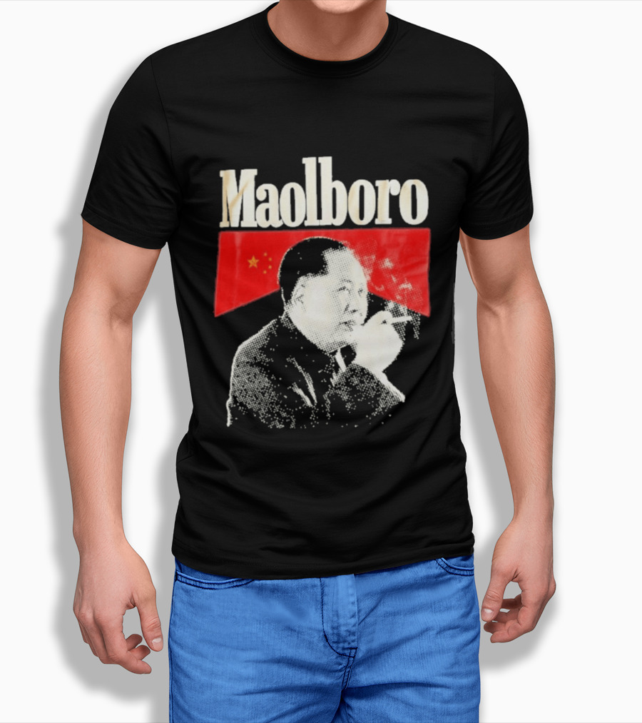 Maolboro Mao Zedong Chinese Flag Mashup T-Shirt