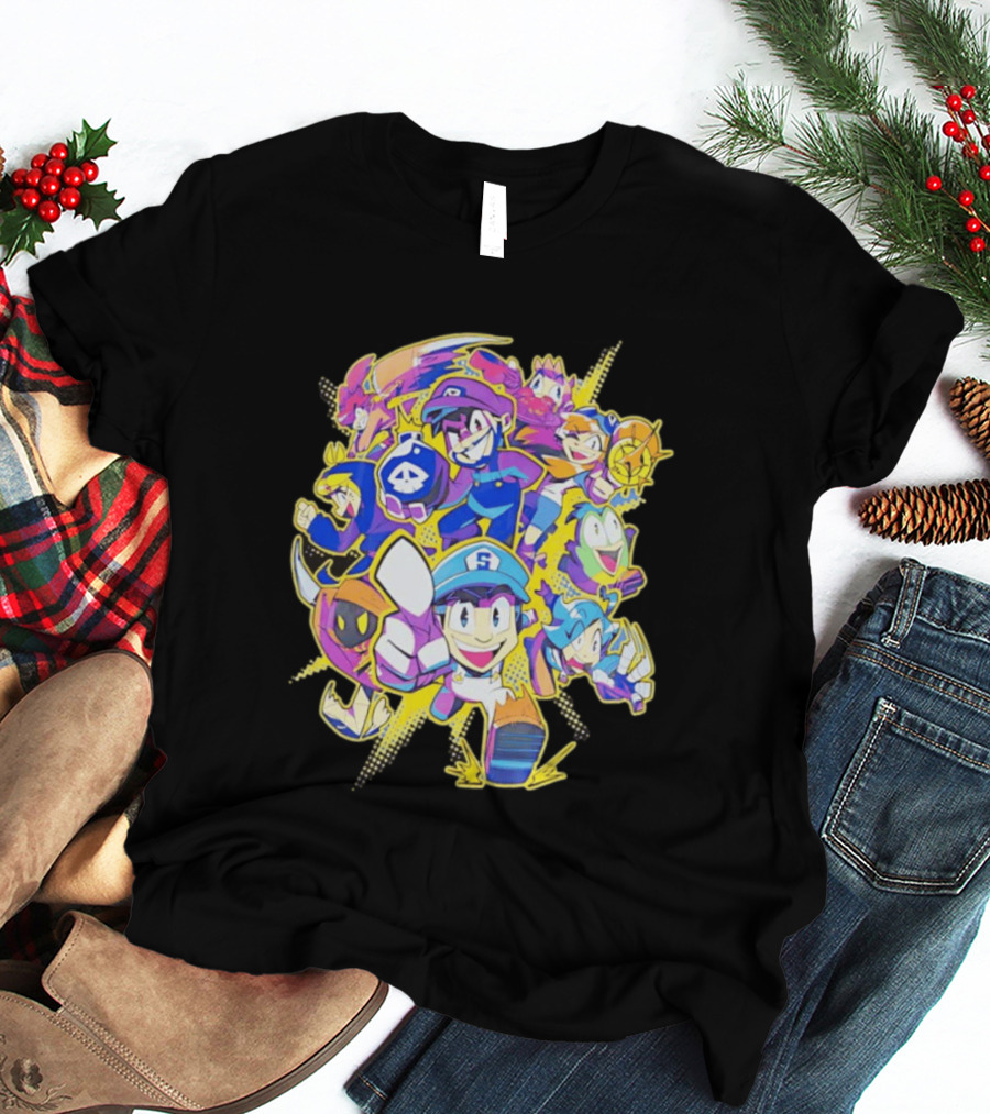 SMG4 All Star Game Characters Colorful Animation T-Shirt