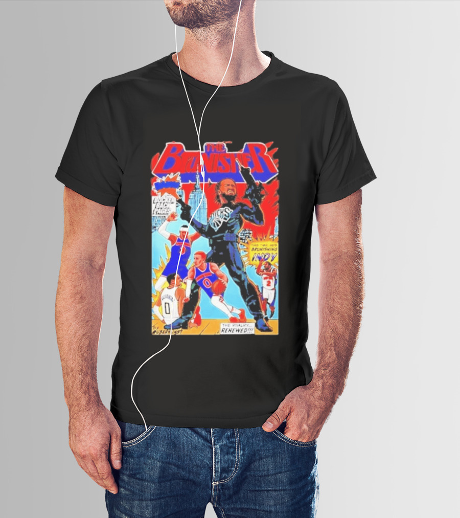 The Brunisher Jalen Brunson Knicks Comics Empire State Mocks Indiana T-Shirt