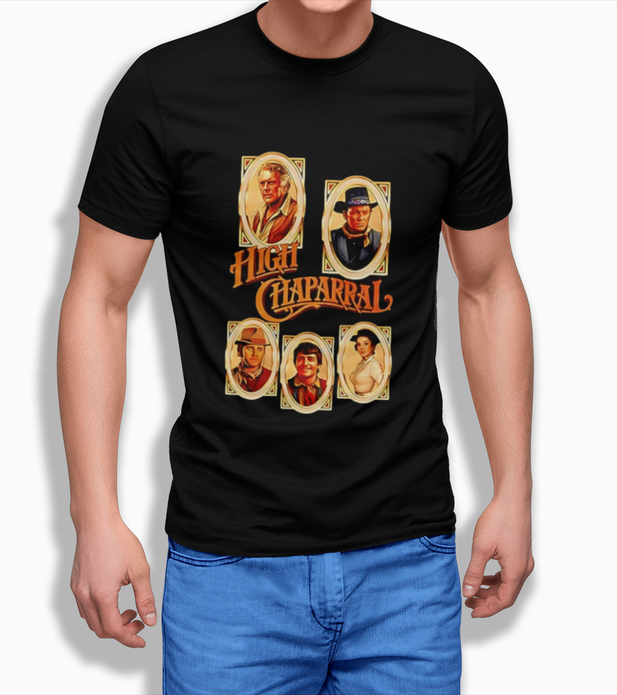 High Chaparral Classic Western Characters Collection T-Shirt