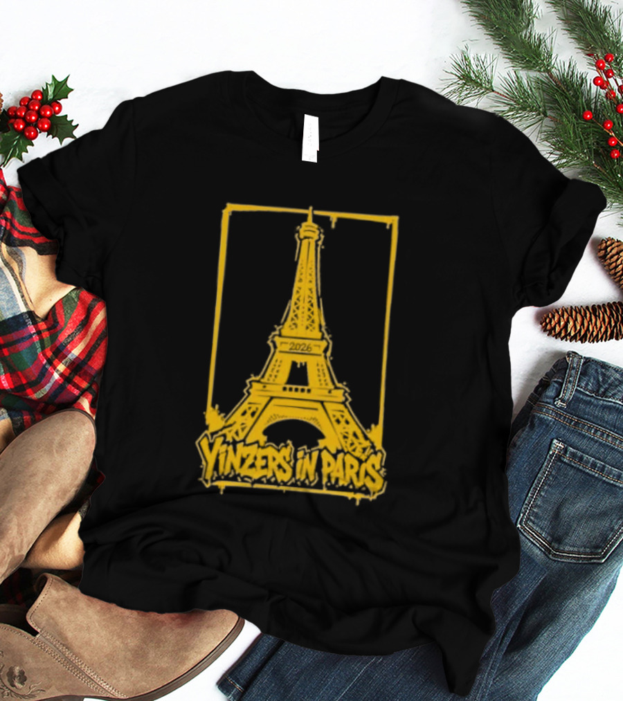Pittsburgh Steelers Yinzers In Paris Eiffel Tower 2026 T-Shirt