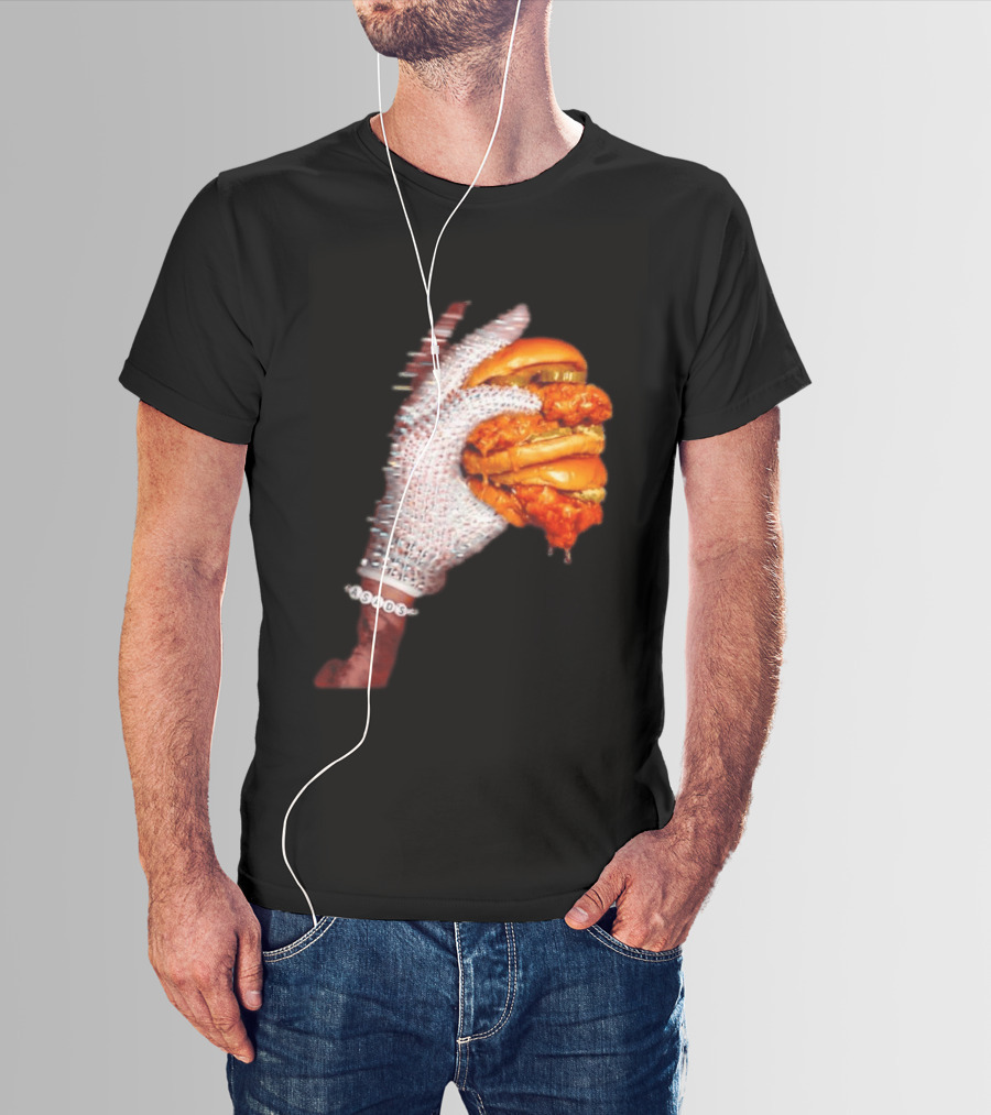 Shiny Gloves With Iceman Dreke Chicken Burger Meme T-Shirt