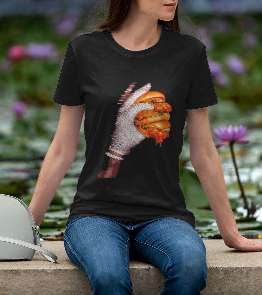 Shiny Gloves With Iceman Dreke Chicken Burger Meme T-Shirt