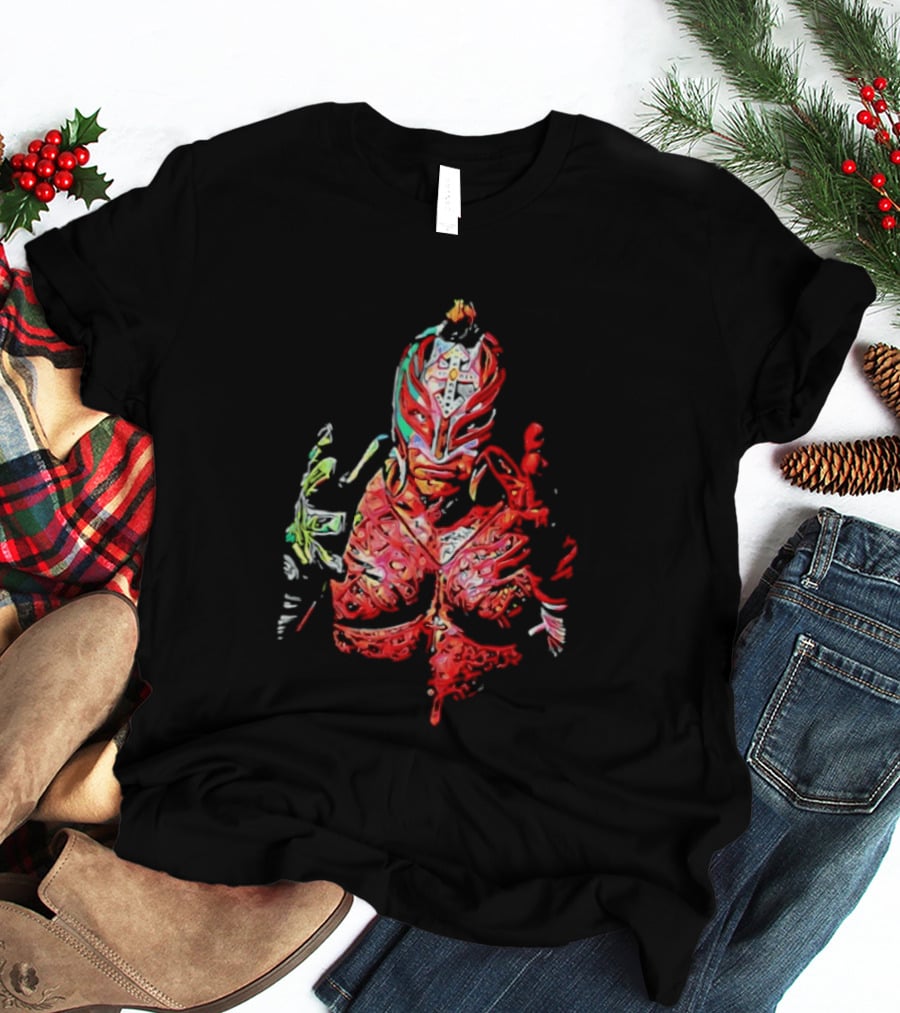 Rey Mysterio Vibrant Luchador Mask T-Shirt