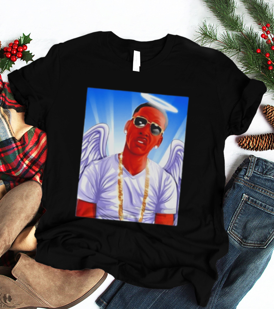 Young Dolph Angel Wings Halo Hip Hop Rap T-Shirt