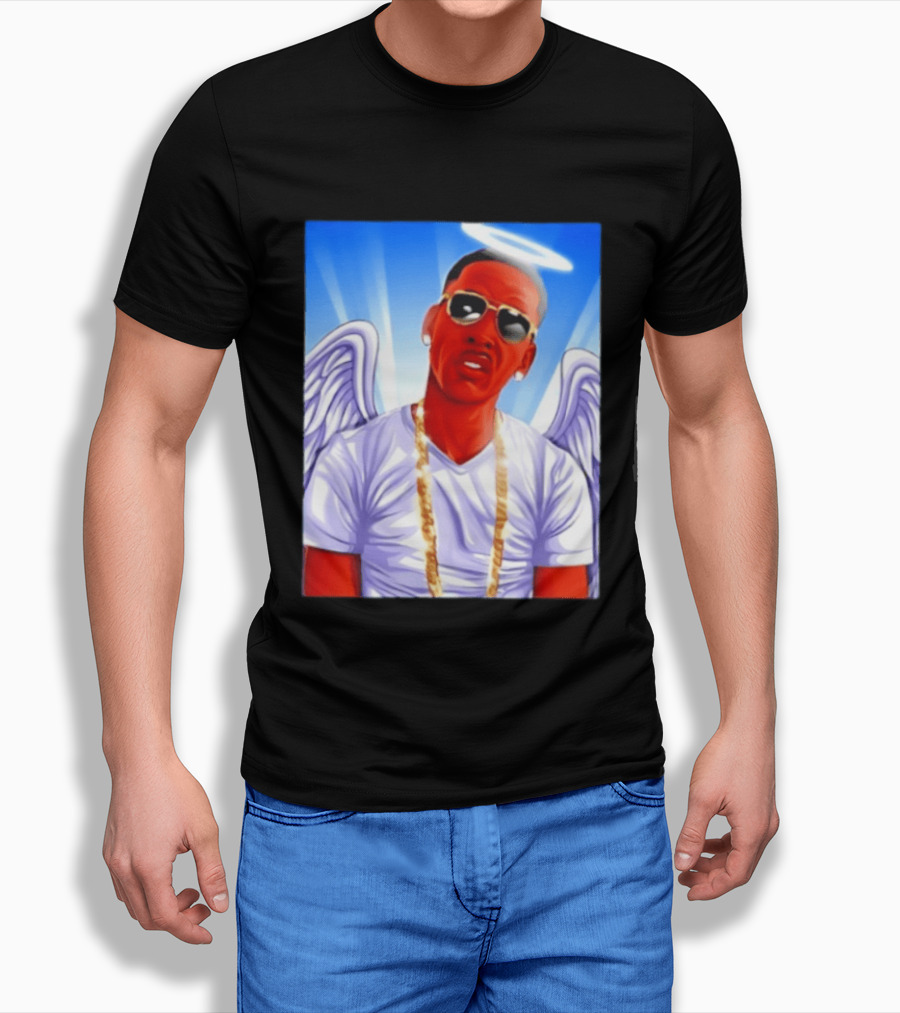 Young Dolph Angel Wings Halo Hip Hop Rap T-Shirt