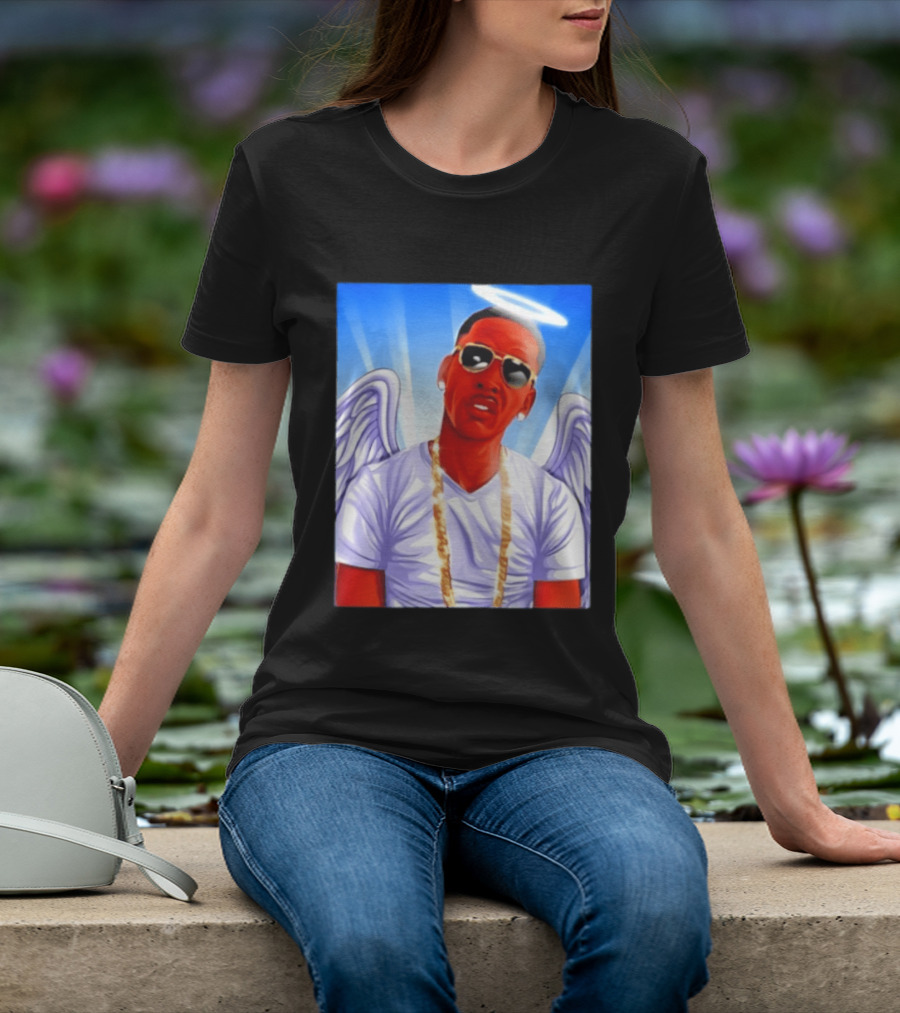 Young Dolph Angel Wings Halo Hip Hop Rap T-Shirt