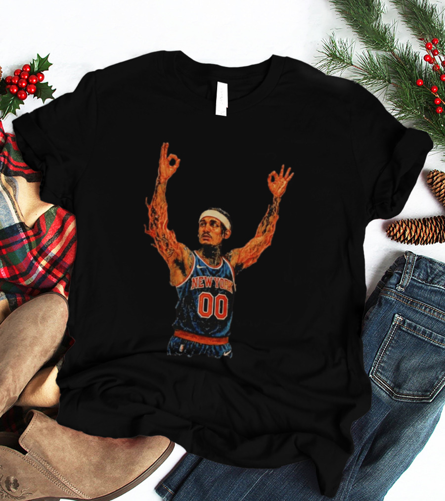 New York Knicks Ben Stiller MSG Game 1 Basketball Jersey 00 T-Shirt
