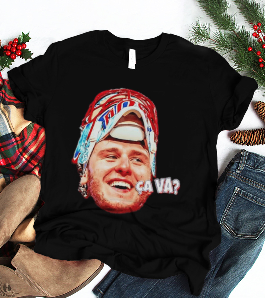 Dobeš Ça Va Big Face New Jersey Devils Hockey Fans Iconic Expression T-Shirt