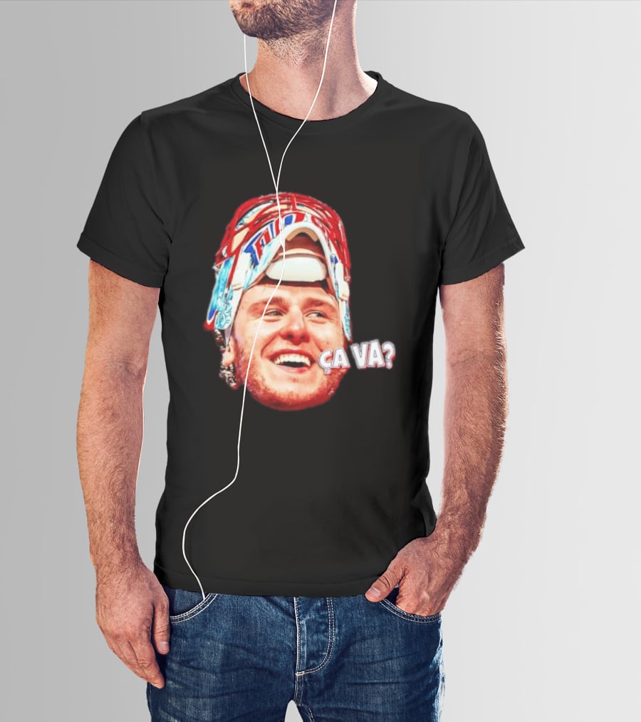 Dobeš Ça Va Big Face New Jersey Devils Hockey Fans Iconic Expression T-Shirt