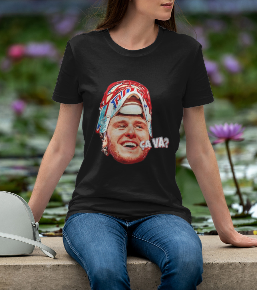 Dobeš Ça Va Big Face New Jersey Devils Hockey Fans Iconic Expression T-Shirt