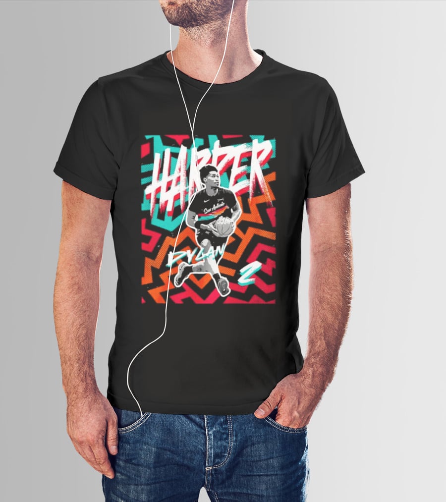 Dylan Harper San Antonio Spurs 2 NBA Fiesta T-Shirt