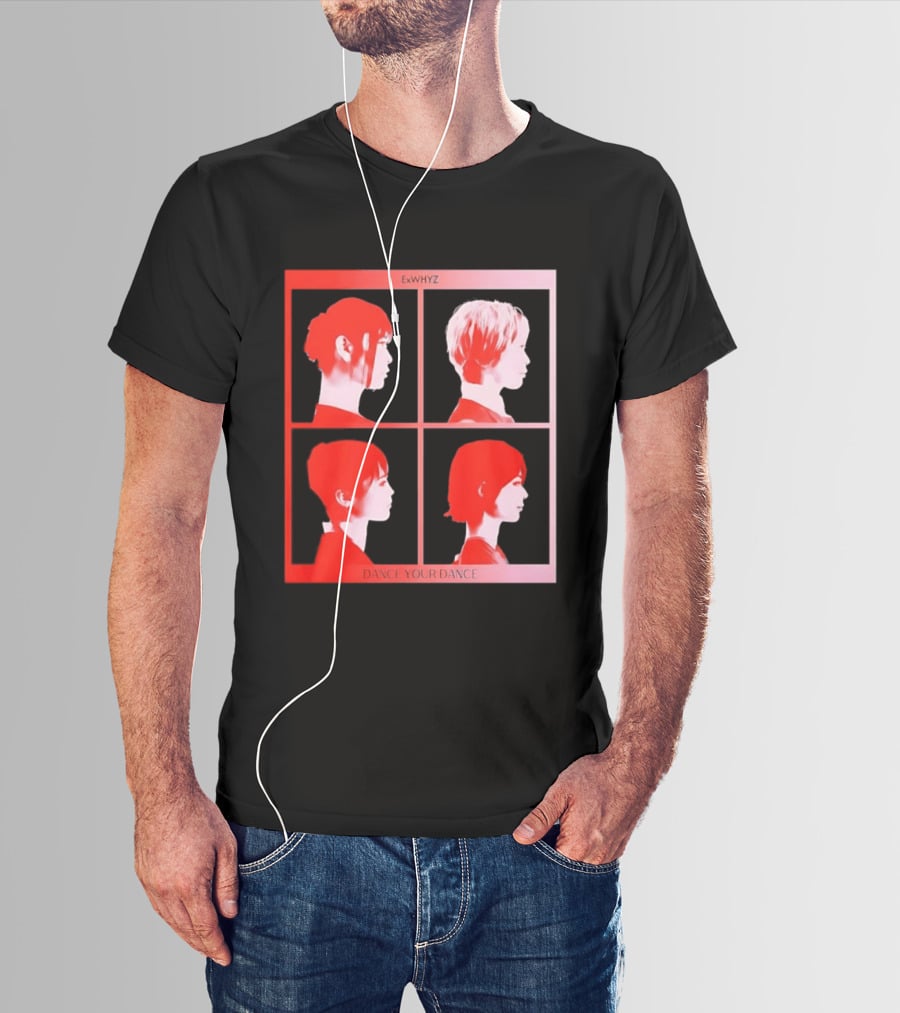 Exwhyz Dance Your Dance Four Profiles Red Frame T-Shirt