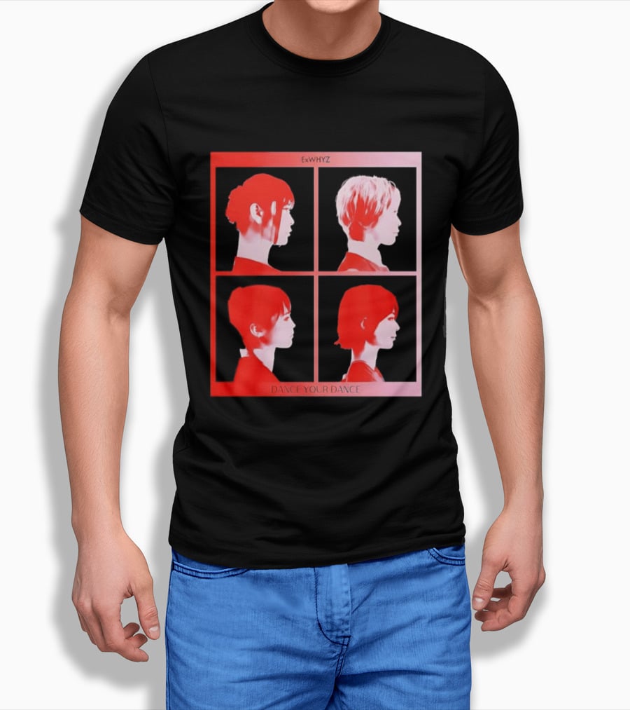 Exwhyz Dance Your Dance Four Profiles Red Frame T-Shirt