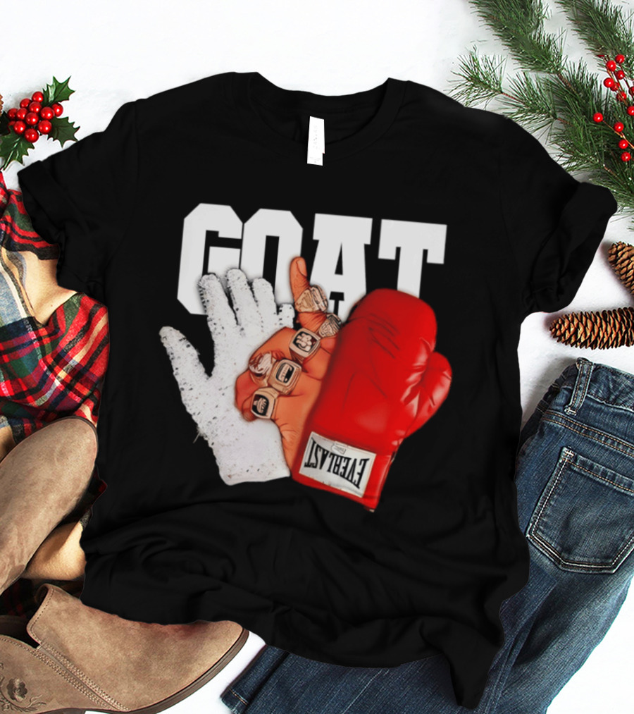 GOAT Michael Jordan Mike Tyson Chicago Bulls 23 Jackson Glove T-Shirt