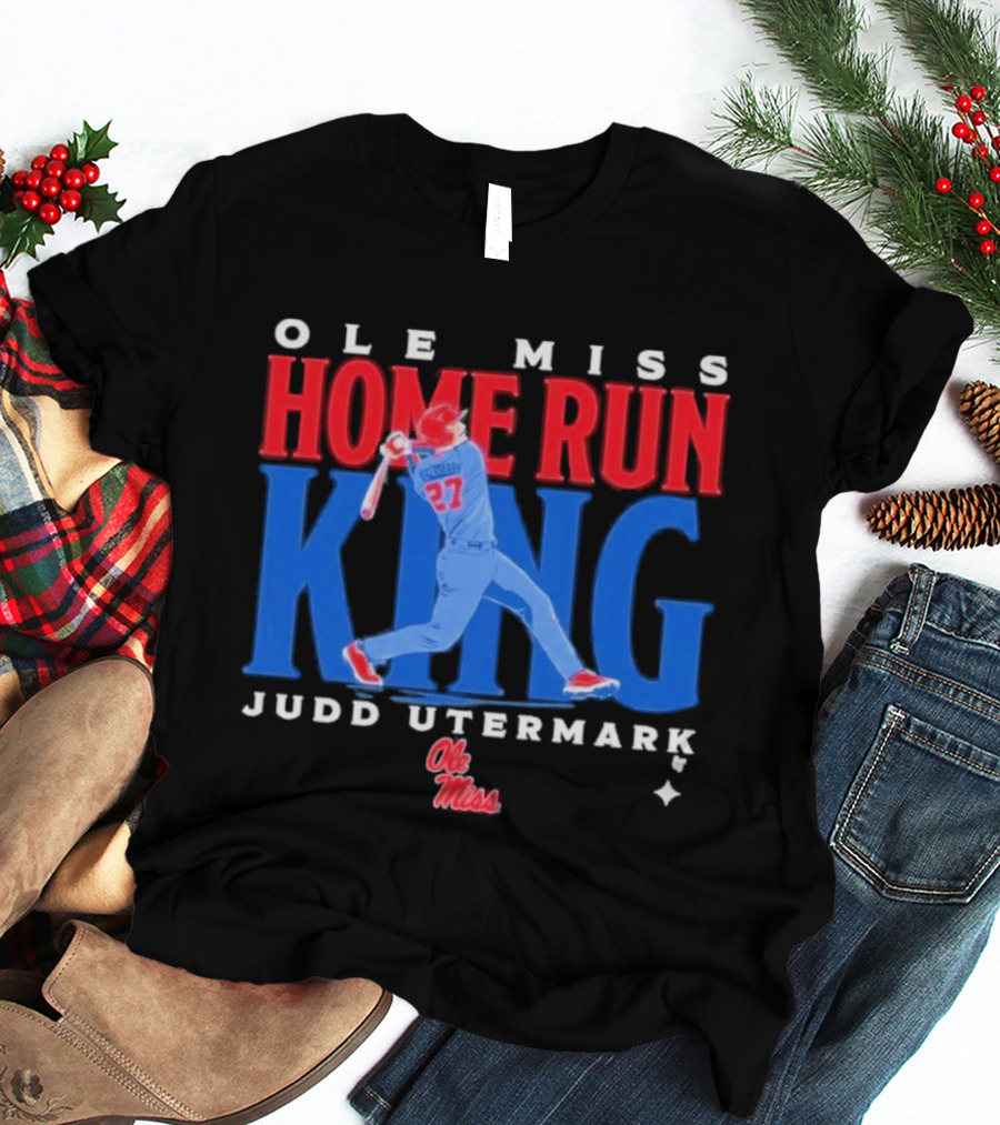 Ole Miss Home Run King Judd Utermark 27 T-Shirt