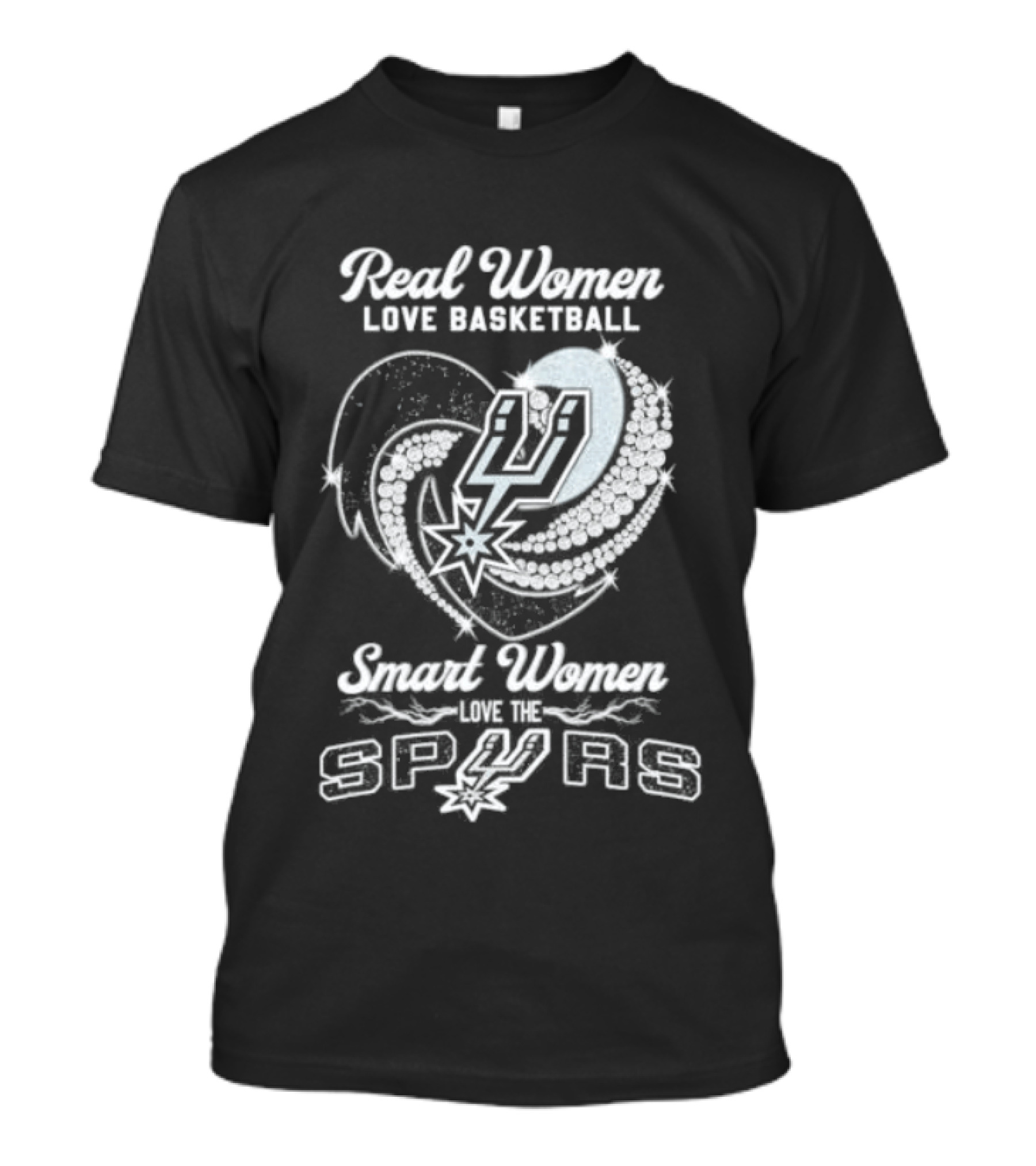 Real Women Love Basketball Smart Women Love The Spurs T-Shirt
