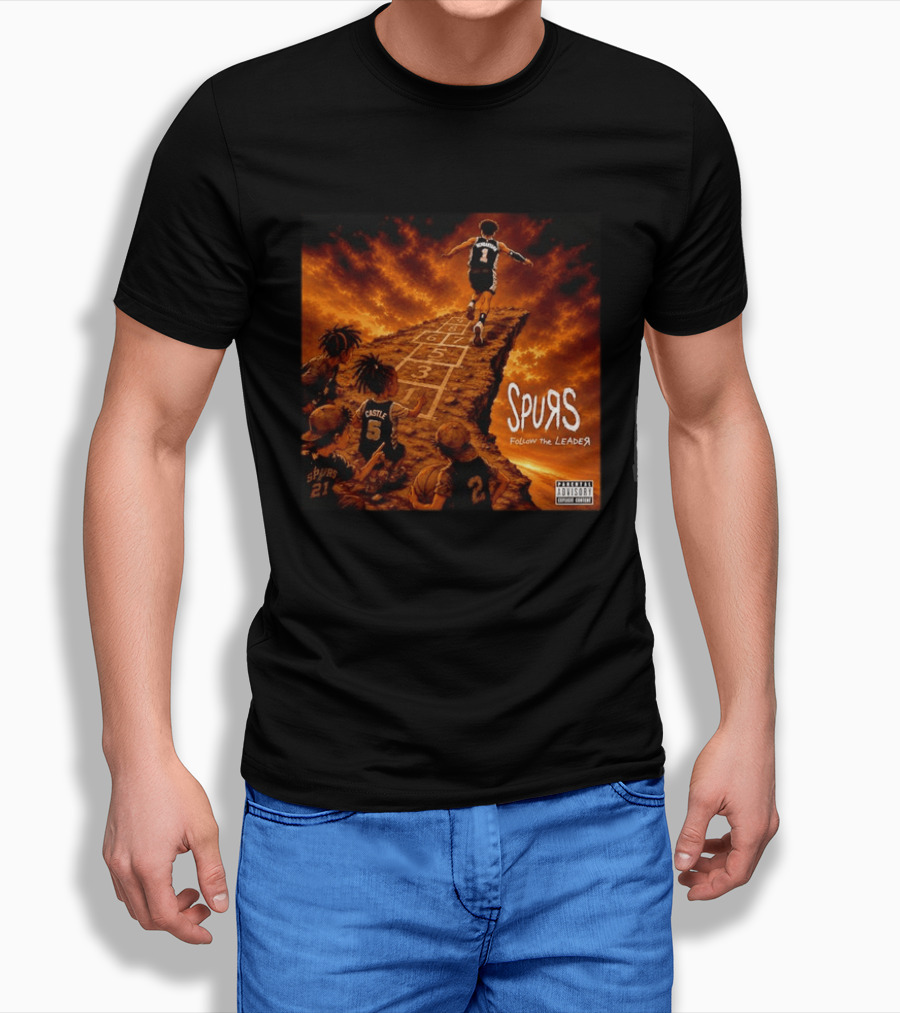 Victor Wembanyama Spurs Follow The Leader San Antonio NBA T-Shirt