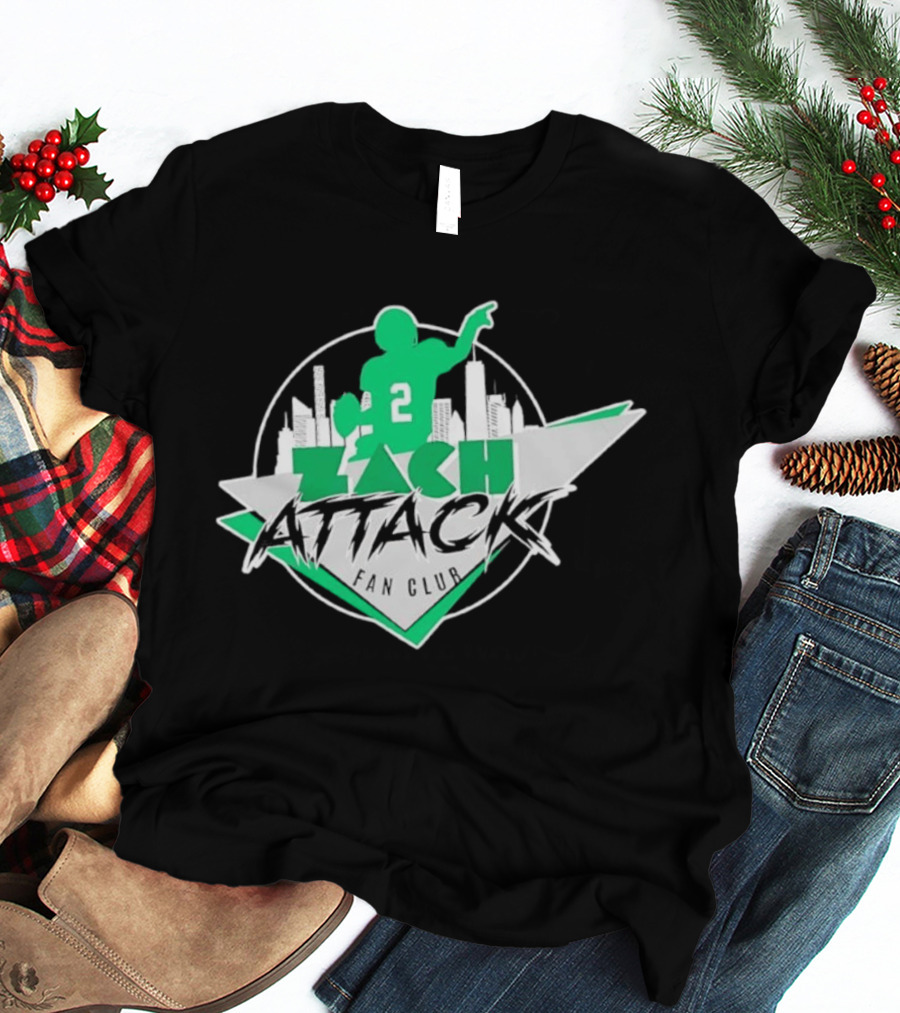 Zach Attack Club Football Player 2 Skyline T-Shirt