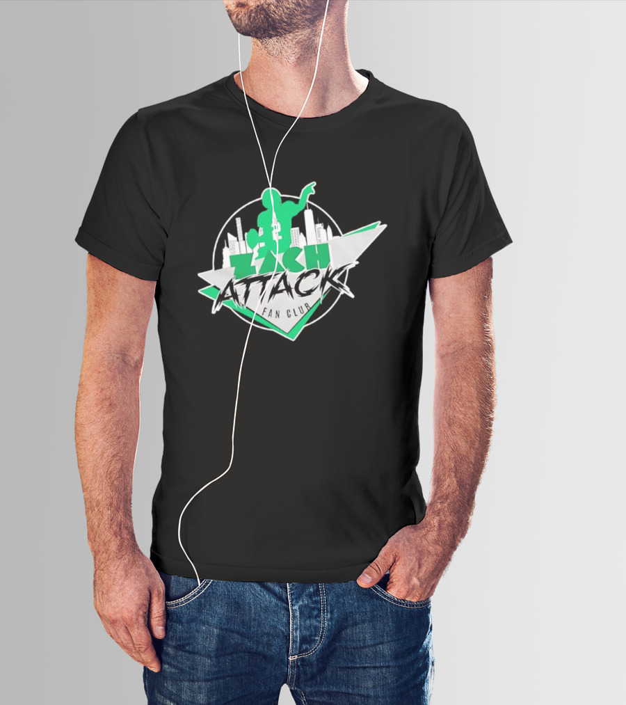 Zach Attack Club Football Player 2 Skyline T-Shirt