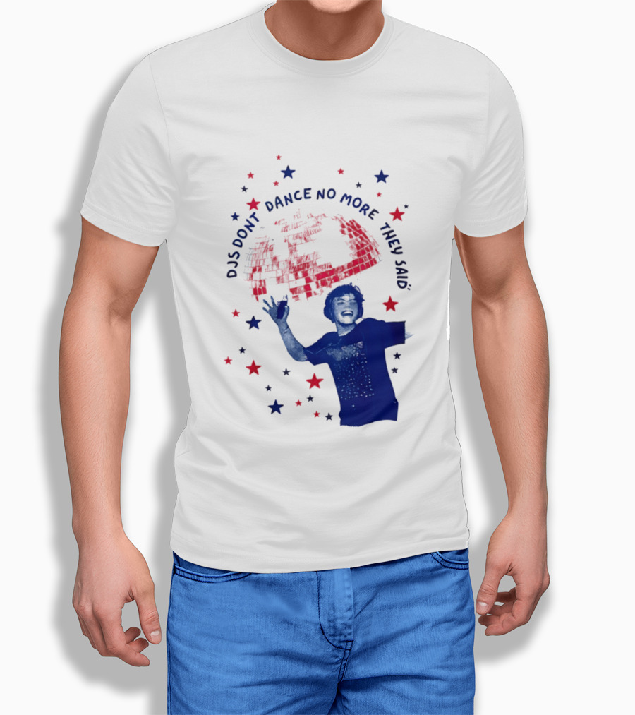 DJS Don't Dance No More They Said Funny DJ Enthusiast Graphic With Stars And Music T-Shirt