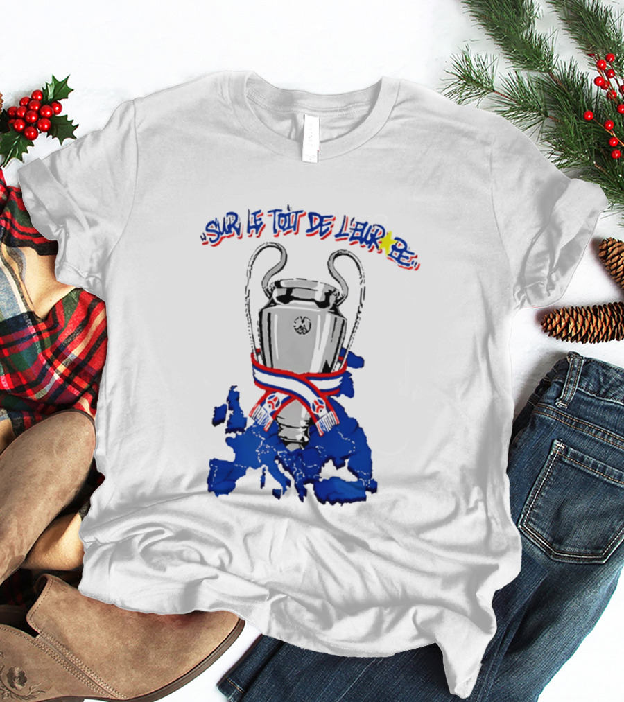 Paris Saint Germain Sur Le Toit De L'Europe 2026 Trophy T-Shirt