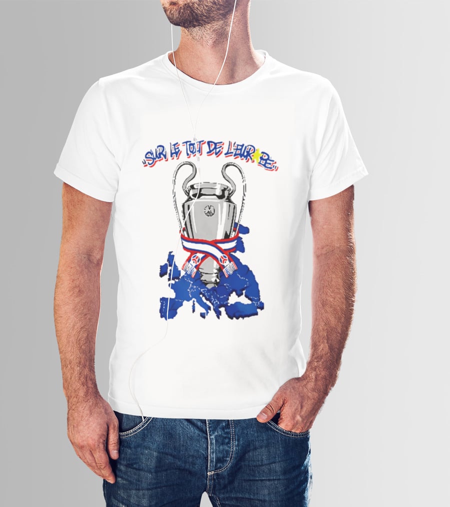 Paris Saint Germain Sur Le Toit De L'Europe 2026 Trophy T-Shirt