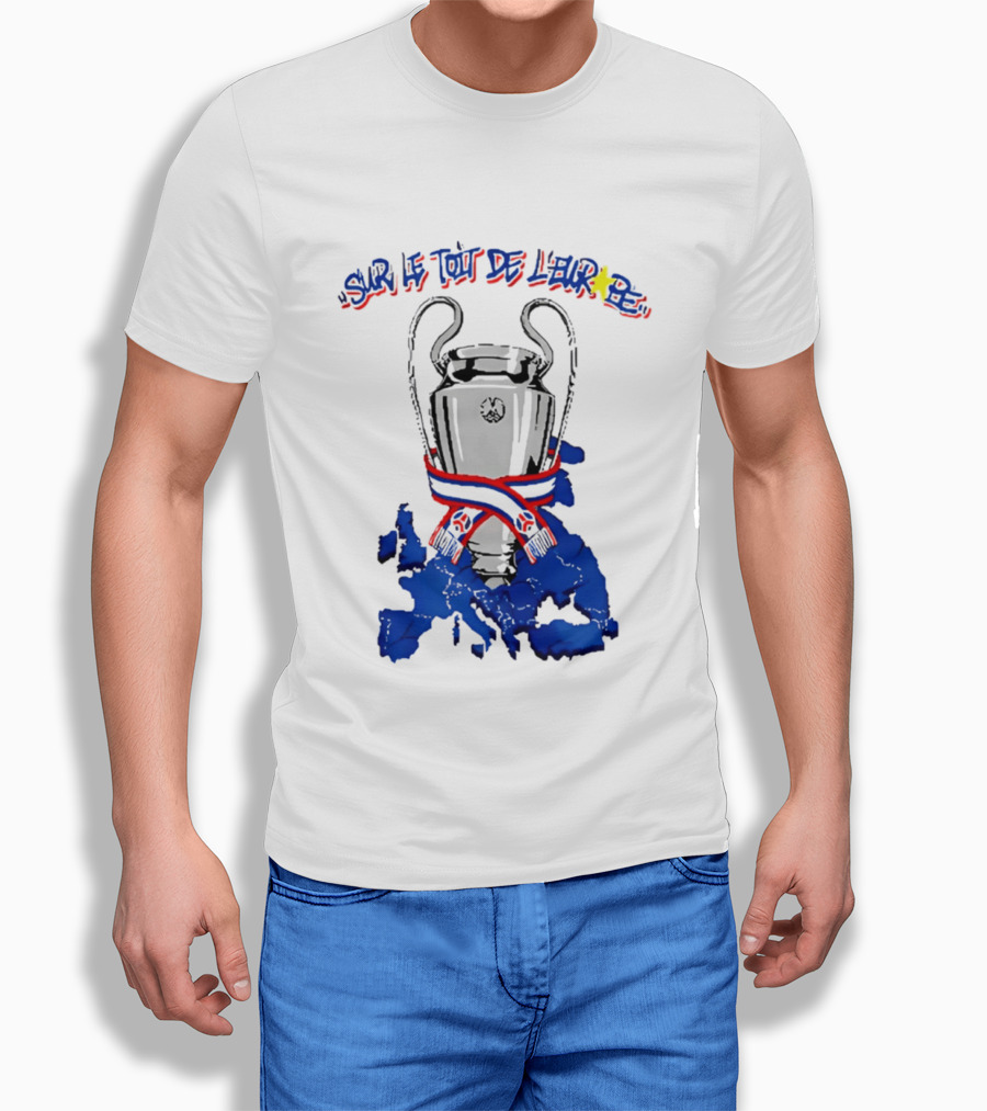 Paris Saint Germain Sur Le Toit De L'Europe 2026 Trophy T-Shirt
