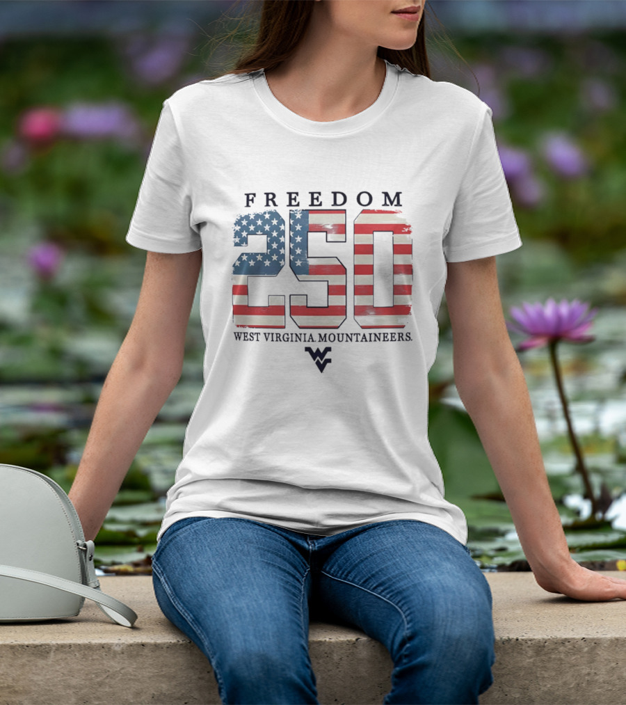 Freedom 250 West Virginia Mountaineers Patriotic Celebration T-Shirt